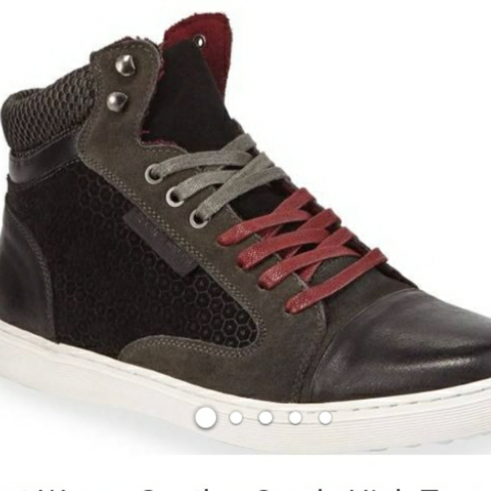 Robert Wayne Gunther Suede Hight Top Sneaker - Picture 2 of 8